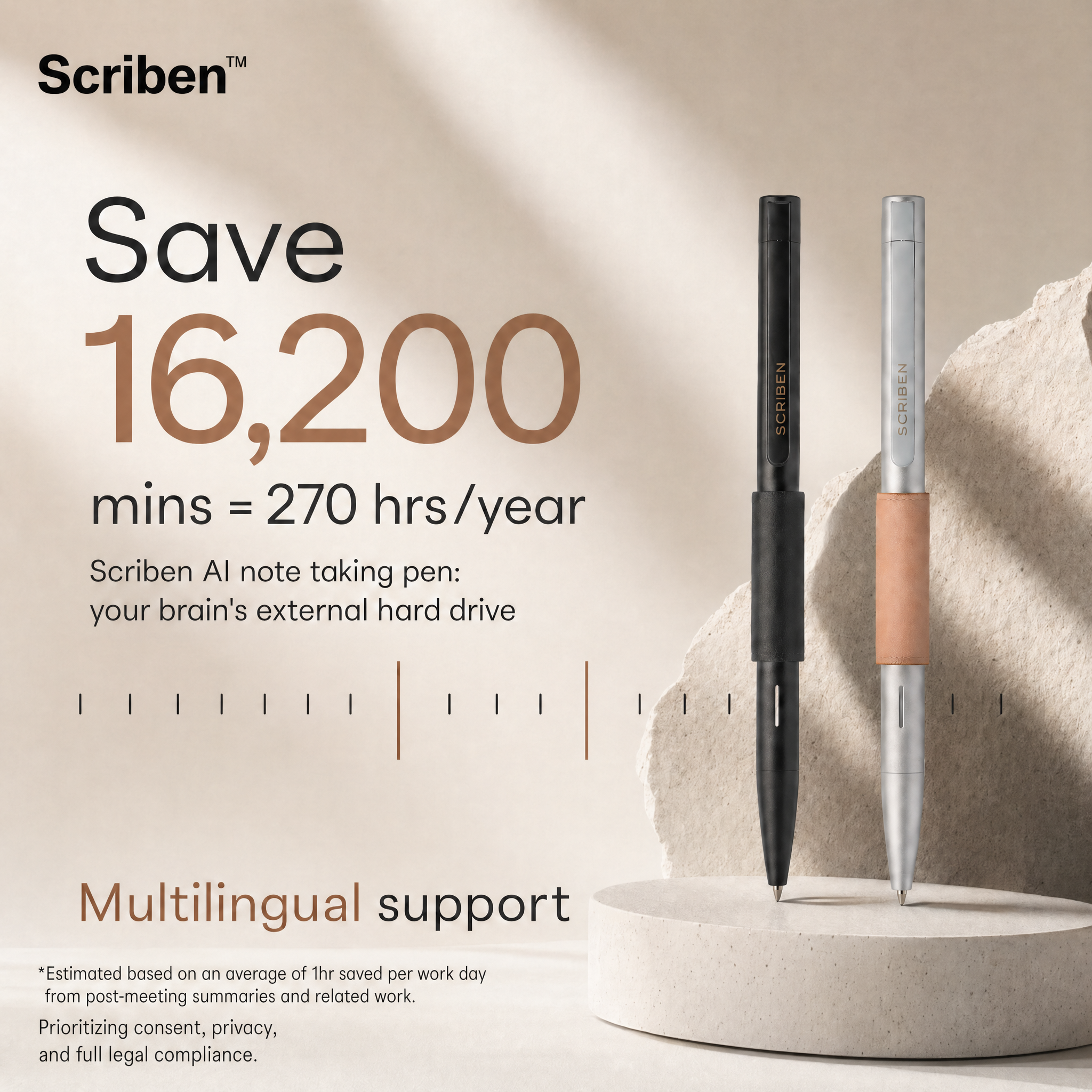Scriben — AI搭載ノートテイキングペン